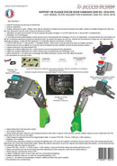Kawasaki Z 900 Rs Se [ACCESS DESIGN] - support de plaque d'immatriculation à hauteur de roue noir Kawasaki Z900RS