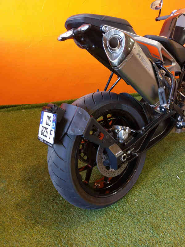 Ktm 890 Duke R [ACCESS DESIGN] - Support de plaque d'immatriculation à hauteur de roue noir KTM Duke 790/890