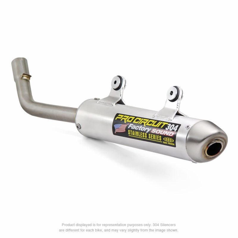 HUSQVARNA TE 300 I [2020-2022] - 304 silencer brushed aluminum/end cap stainless steel KTM/Husqvarna