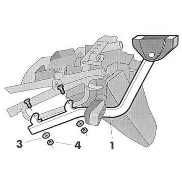 Suzuki Gsf 1200 S Bandit [SHAD] - Top Master mounting kit - Suzuki