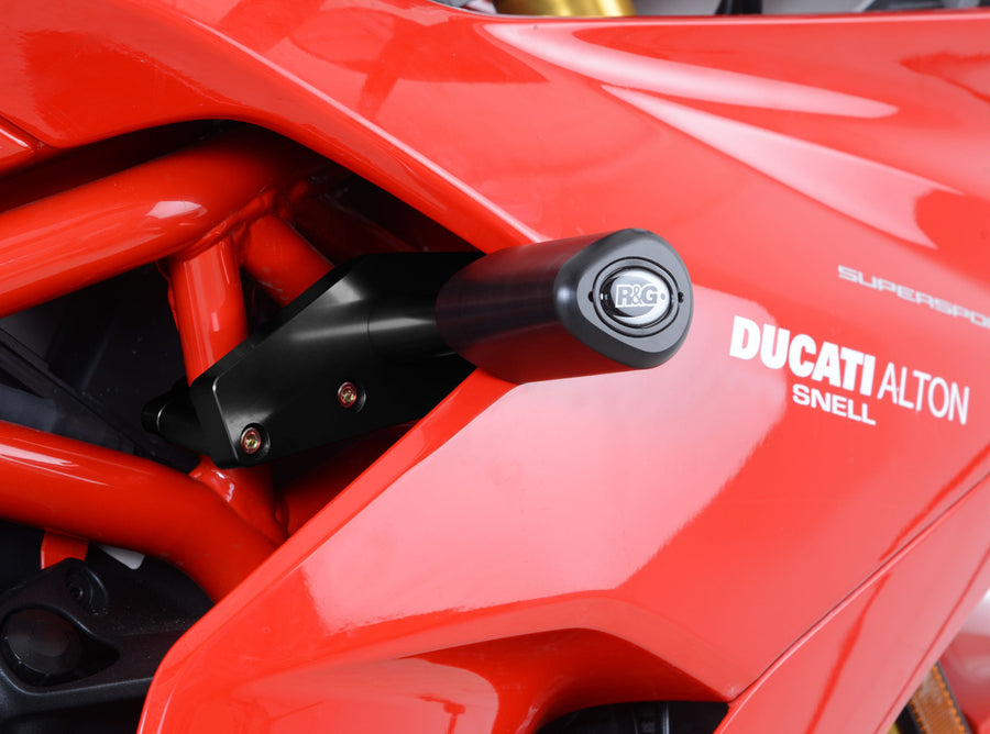 Ducati SuperSport [2017-2024] - Aero Sturzpads schwarz mit Bohrungsblende Ducati Supersport