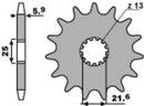 Yamaha MT -03 RM31 [PBR] - Pinion en acier standard à l'avant-1