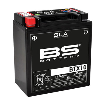 Kawasaki Vn 1700 Classic [BS BATTERY] - SLA Maintenance Free Battery Factory Activated - BTX16