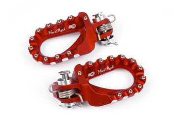 Ktm Sx 200 [S3] - Repose pieds Hard Rock Enduro aluminium rouge