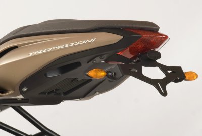 MV Agusta Brutale 675 [2012-2016] - Support de plaque d'immatriculation avec éclairage de plaque d'immatriculation