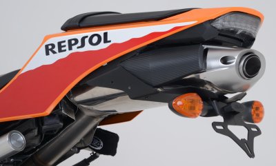 Honda CBR 600 RR PC40 [2013-2017] - Support de plaque d'immatriculation avec éclairage de plaque d'immatriculation