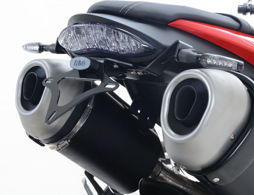 Triumph Speed ​​​​Triple 1050 R ABS [2016-2017] - Support de plaque d'immatriculation avec éclairage de plaque d'immatriculation