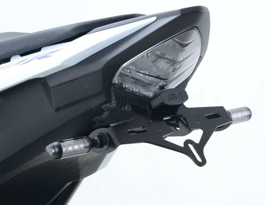Honda CBR 500 R ABS PC57 [2017-2019] - Support de plaque d'immatriculation avec éclairage de plaque d'immatriculation