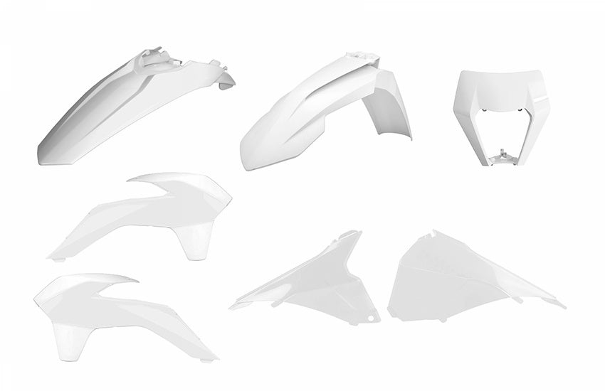 KTM 450 EXC SIX Days [2014-2016] - Enduro Restyling Plastik-Kit Weiß KTM EXC