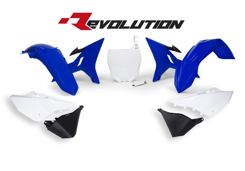 Yamaha YZ 125 (CE 09) [2002] - Revolution Ersatz-Plastik-Kit Blau/Weiß Yamaha YZ125/250