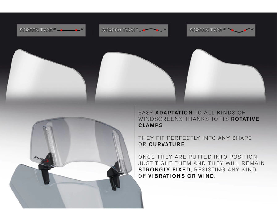 KTM 890 SMT [2025] – Disque de spoiler 2.0 fixé avec vis – Transparent