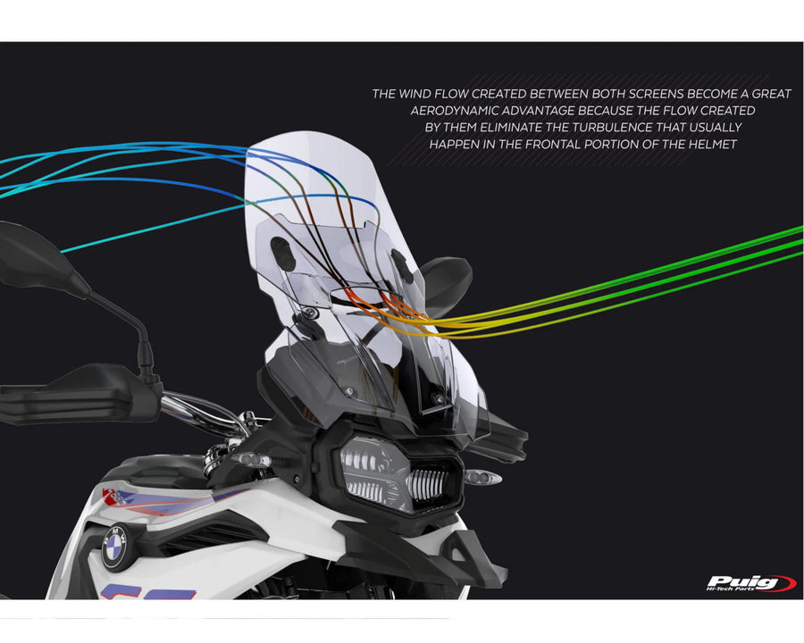 BMW F 750 GS [2024] – Bulle réglable – Transparent