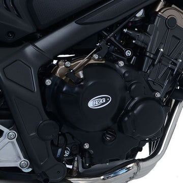 Honda CBR 650 R ABS RH01 [2021-2023] - Protecteur de couvercle de carter moteur gauche Race Series - Noir Honda CB650R/CBR650R