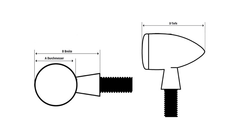 Indian Scout Sixty Scout60 [Highsider] - Highsider Apollo Classic Led Blinker