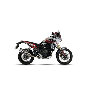 Yamaha Tenere 700 [IXIL] - Silencieux MXT acier inoxydable / embout noir - EY9067SS