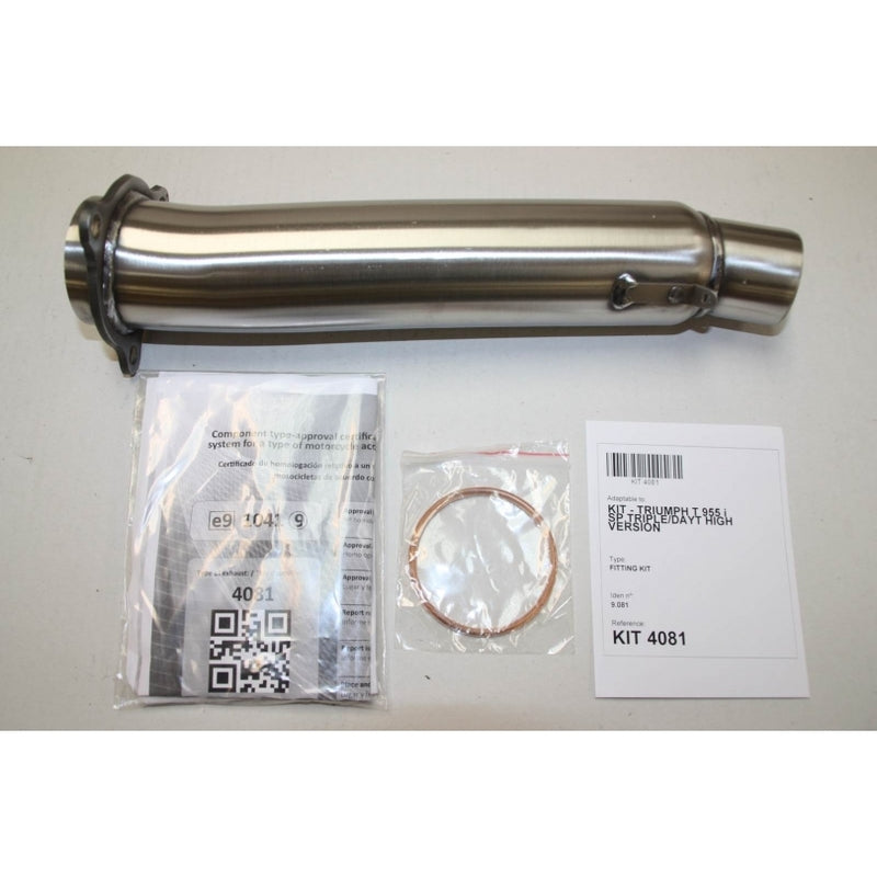 Triumph Speed ​​​​Triple 955 [IXIL] - Pot d'extrémité Hexoval inox / embout inox noir - OT4081VSE