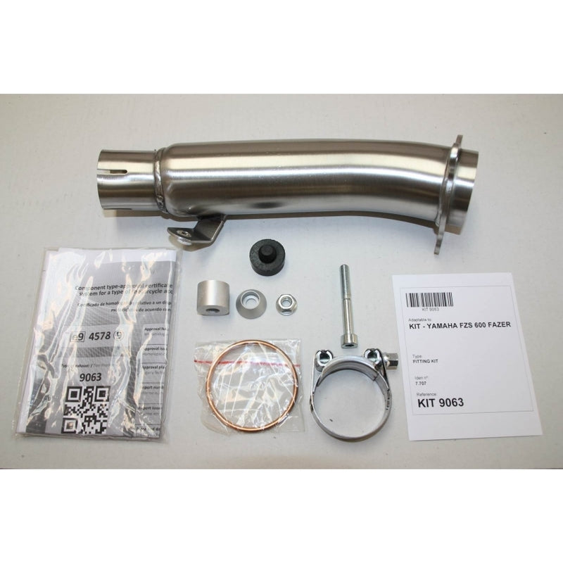 Yamaha Fzs 600 [IXIL] - Silencieux Hexoval inox / embout inox noir - OY9063VSE
