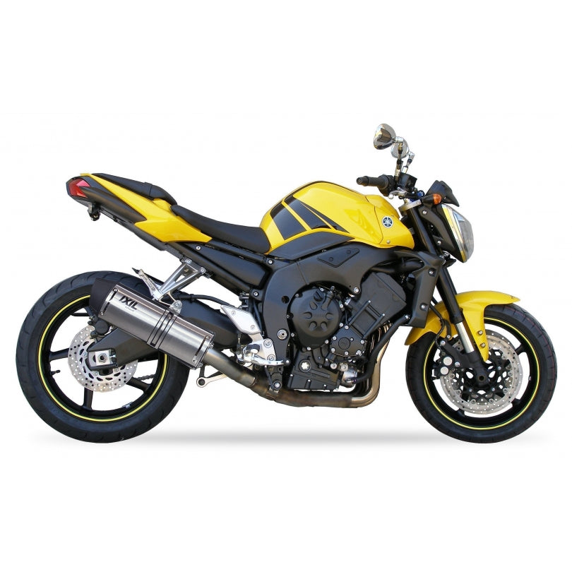 Yamaha FZ1 N FAZER RN16 [2006-2012] - Hexoval Endtopf Edelstahl / Endkappe Edelstahl schwarz - OY9090VSE