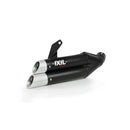 Honda CB 500 F ABS PC45 [2013-2015] - Hyperlow Endtopf Edelstahl schwarz / Endkappe Aluminium - XH6333XB