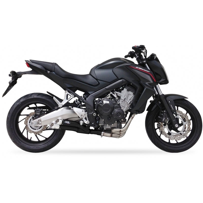 Honda Cb 650 R Neo Sports Cafe [IXIL] - Système complet Hyperlow acier inoxydable noir / aluminium poli - XH6356XB