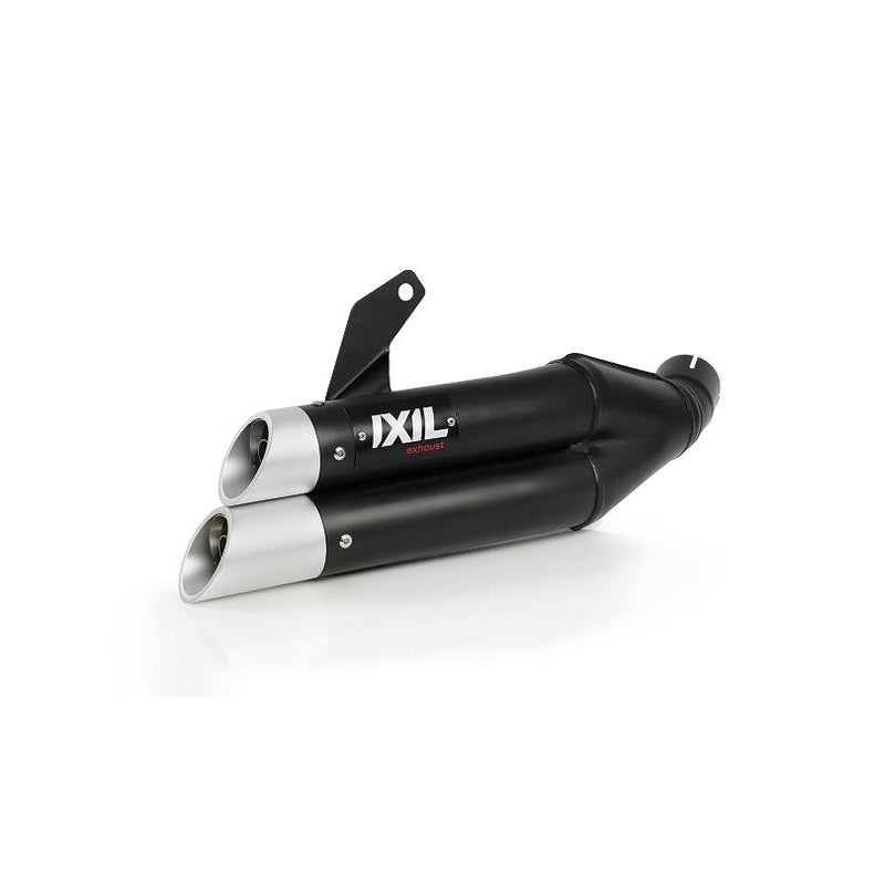 Honda Nc 700 [IXIL] - Silencieux Hyperlow acier inoxydable noir / embout aluminium - XH6362XB