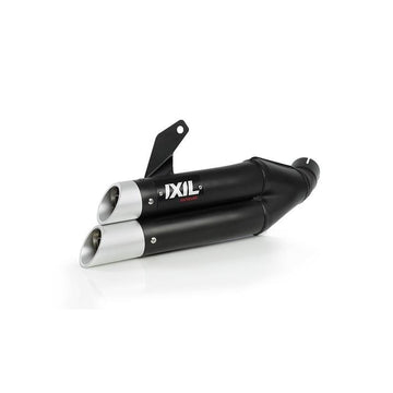 Honda Nc 700 [IXIL] - Hyperlow silencer stainless steel black / end cap aluminum - XH6362XB