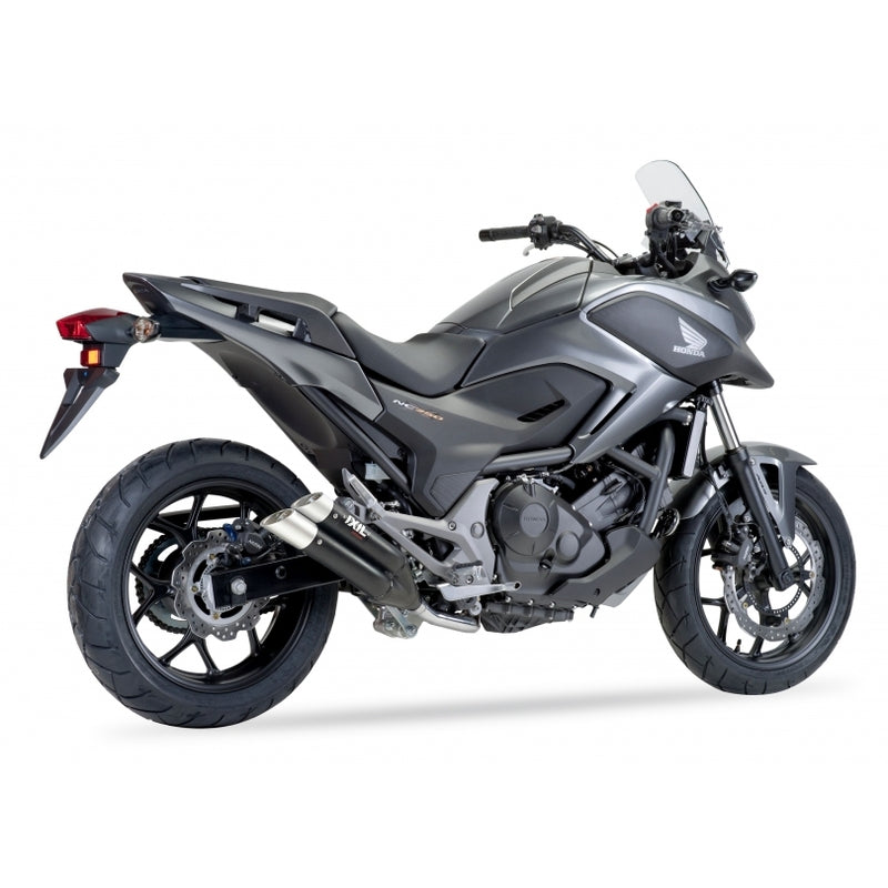 Honda Nc 750 [IXIL] - Silencieux Hyperlow acier inoxydable noir / embout aluminium - XH6362XB