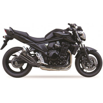 Suzuki Gsf 650 [IXIL] - Hyperlow silencer stainless steel black / end cap aluminum - XS8357XB