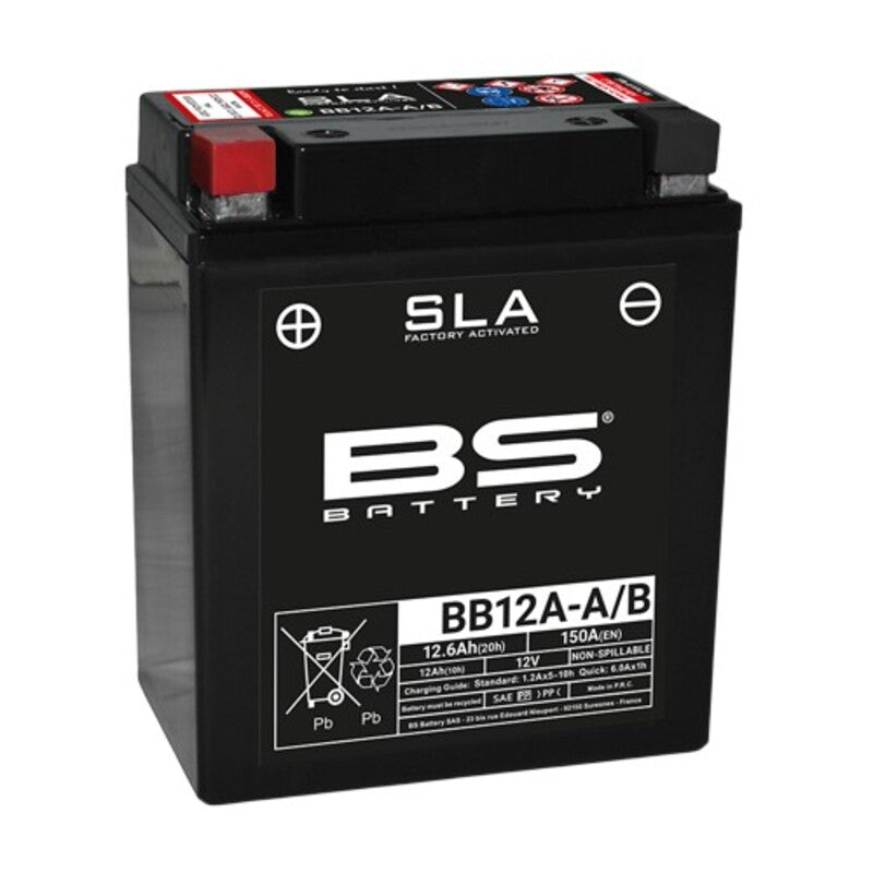 Yamaha Fz 6 [BS BATTERY] - Batterie SLA sans entretien activée en usine - BB12A-A/B FA