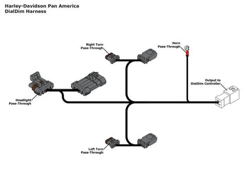 Harley -Davidson Pan America 1250 RA1250 [Denali] - Adaptateur de câble pour le contrôle d'éclairage - 0