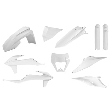 KTM 300 EXC TPI [2020-2023] - Plastik-Kit Weiss - KTM EXC/EXC-F