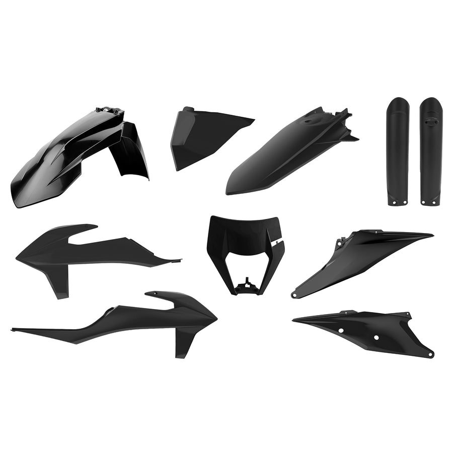 KTM 350 EXC-F Factory Edition [2023] - Plastik-Kit Schwarz - KTM EXC/EXC-F