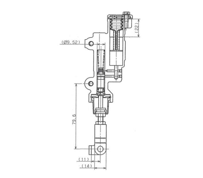 Honda CRF 250 R (ME 12) [2018-2023] - Hauptbremszylinder für Hinterradbremse