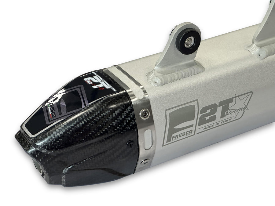 Sherco 300 SE Racing [2025-2026] - Carby Schalldämpfer weisses Aluminium/Karbon-Endkappe
