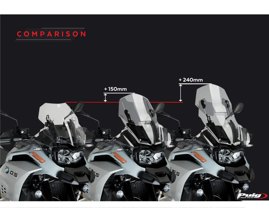 BMW F 750 GS [2024] – Bulle réglable – Transparent