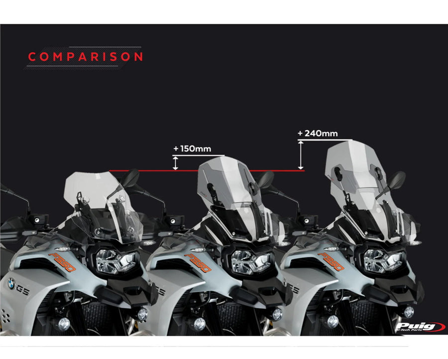 BMW F 750 GS [2024] – Adjustable windshield – heavily tinted