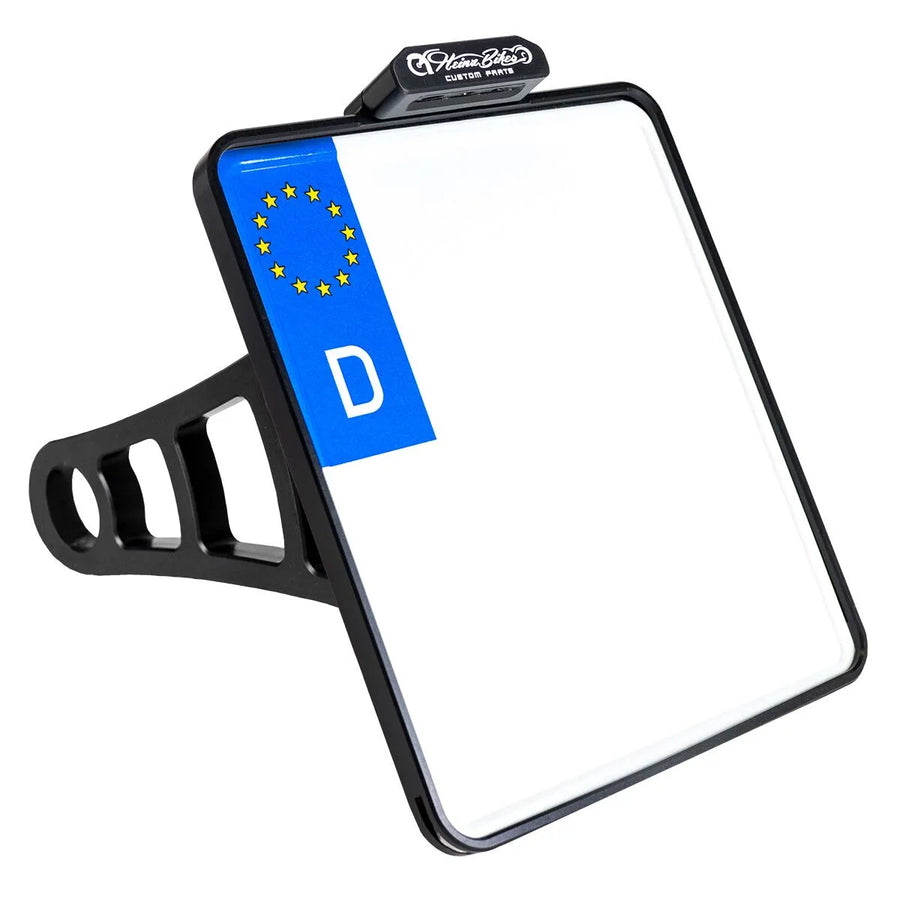 harley-davidson street bob [HEINZ BIKES] – Side-mounted license plate holder with license plate lighting