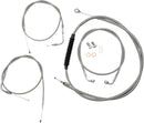 Harley Davidson Flst [LA CHOPPERS] - Kit de câble de guidon/conduite de frein standard recouvert d'acier inoxydable