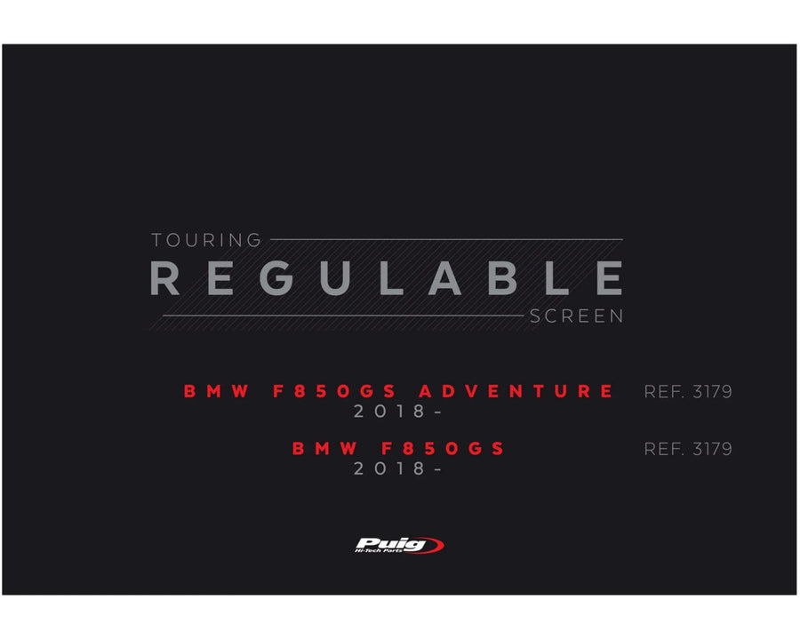 BMW F 750 GS [2024] – Adjustable windshield – heavily tinted