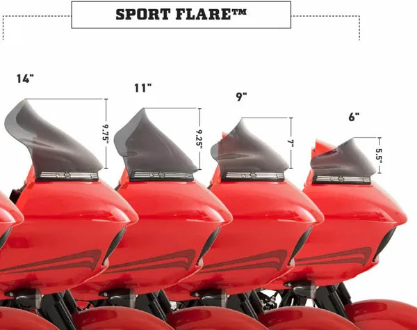 Harley Davidson Fltr [KLOCK WERKS] – Pare-brise Sport Flare®