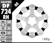 Harley-Davidson Xl 883 R Roadster [2009-2010, 2013] - Fester Bremsscheibe Skull – Bild 6