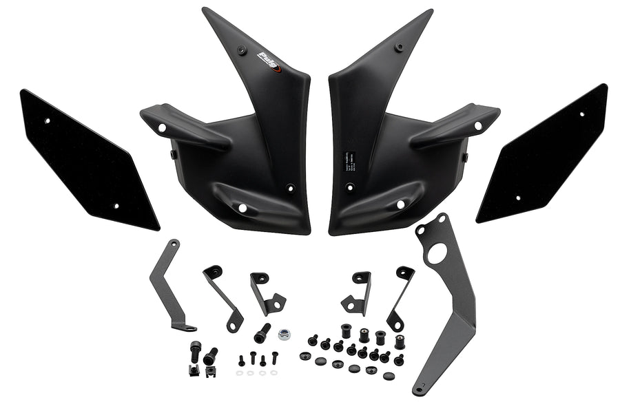 KAWASAKI Z900 [ab 2017] - Downforce Naked Seitenflügel | Schwarz | PUIG 20327N