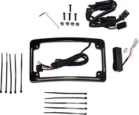 Harley Davidson Flhx [CUSTOM DYNAMICS] – Cadre de plaque d'immatriculation à rayon LED