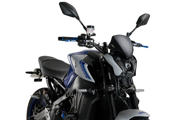 TRIUMPH BONNEVILLE T 120 NOIR [2025] - Pare-brise Sport Plus nouvelle génération | Aspect carbone | PUIG20643C