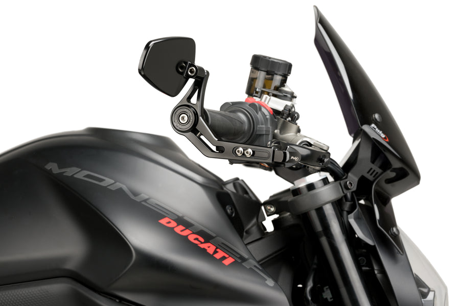 KTM RC 390 [2025] – Brake lever protection with rearview mirror Pro – Silver