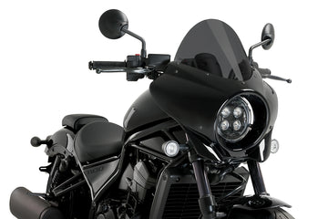 HONDA CMX 1100 REBEL DCT [2025] - Mirage Touring half-shell fairing | Heavily toned | PUIG 21461F