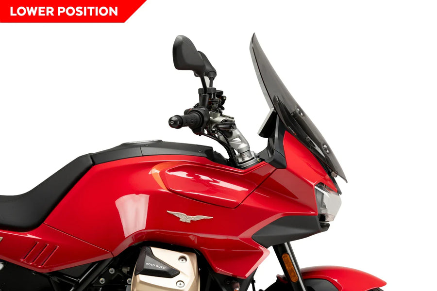 MOTO GUZZI V 100 MANDELLO S [2025] – bulle touring – fortement teintée