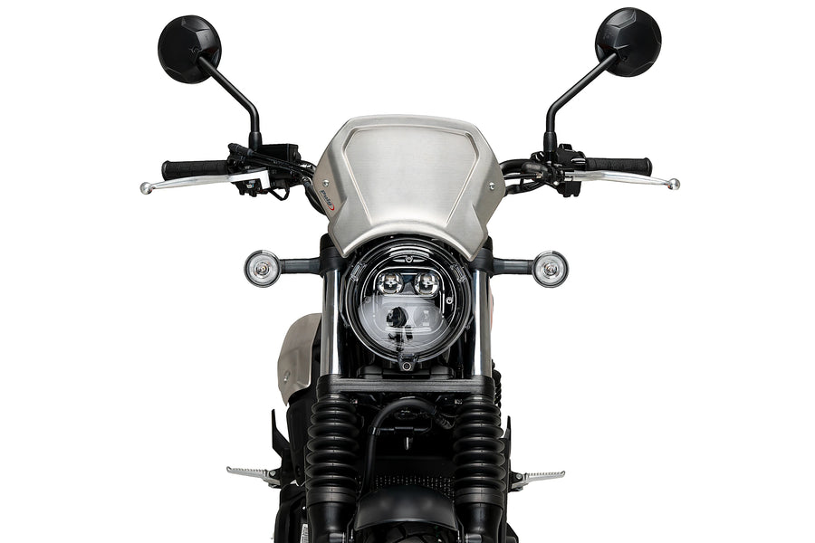 HONDA CL 500 [2025] - PUIG aluminum front panel | Silver | PUIG 21636P