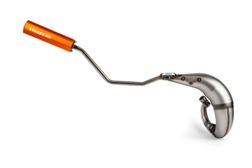 Beta RR Track 50 2T - Exhaust Streetrace High Mount CNC orange