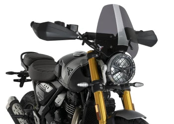 TRIUMPH SCRAMBLER 400X [2025] – Bulle Rétro Carénage – Noir